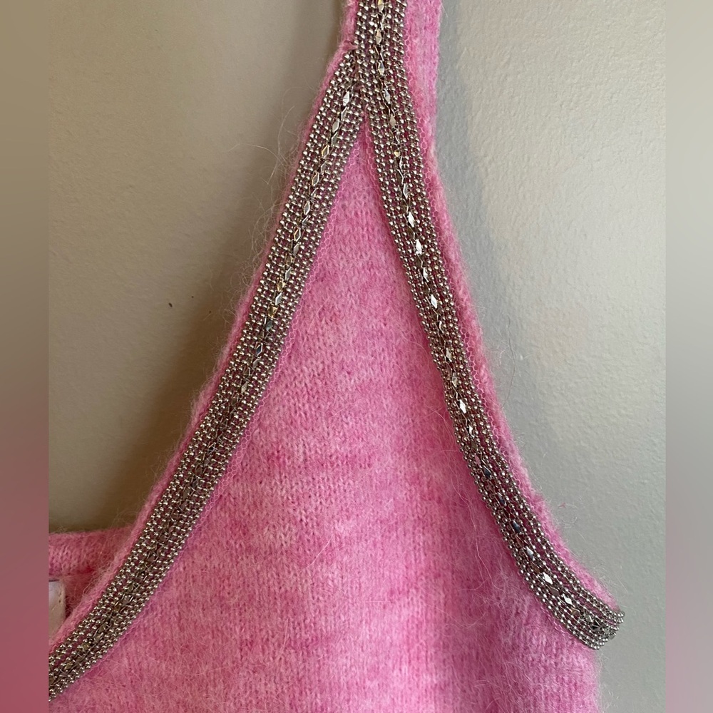 Zara Alpaca and Wool Dress Pink Mini Size S - Picture 7 of 9